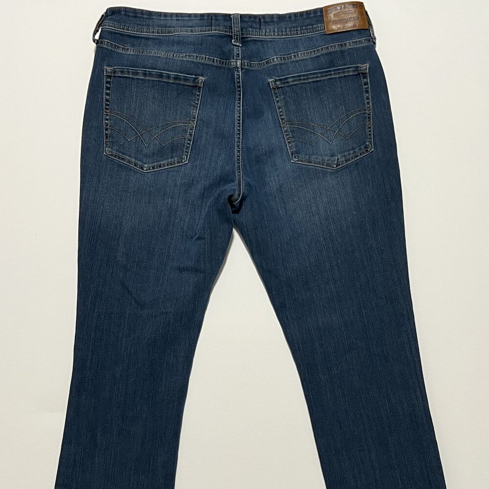 Seven7 Slim Straight Fit Jeans Comfy Stretch Denim Dark Wash Men's size 36x34 - Picture 5 of 7